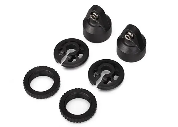 Traxxas X-Maxx Gtx Shock Cap, Spring Collar & Adjuster Nut (2) 1