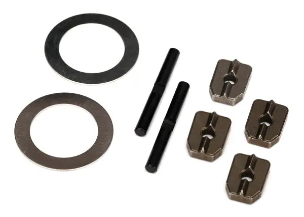 Traxxas X-Maxx Spider Gear Shaft (2)/ Spacers (4)/16X23.5X.5 Stainless Washer (2) (For #7781X Aluminum Differential Carrier) 1
