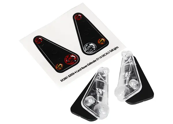 Traxxas Tail Light Housing (2)/ Lens (2)/ Decals (Left & Right) 1