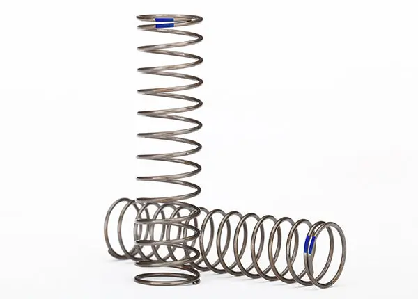 Traxxas Springs, Shock (Natural Finish) (Gts) (0.61 Rate, Blue Stripe) (2) 1