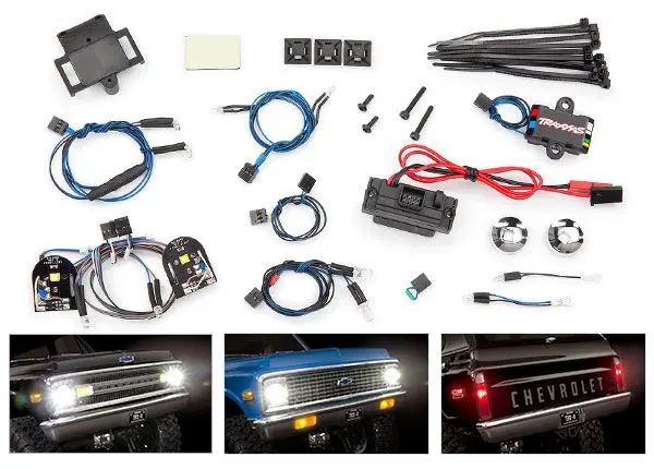 Traxxas Led Light Set, Complete With Power Supply (Contains Headlights, Tail Lights, Side Marker Lights, & Distribution Block) (Fits #9111 Or 9112 Body) 1