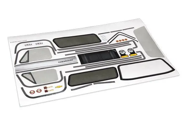 Traxxas Decal Sheet, Chevrolet Blazer (1979) 1