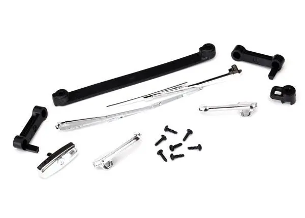 Traxxas Door Handles, Left, Right & Rear Tailgate/ Windshield Wipers, Left & Right/ Retainers (2)/ 1.6X5 Bcs (Self-Tapping) (7) 1