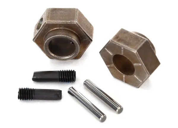 Traxxas Wheel Hubs, 12Mm Hex (2)/ Stub Axle Pins (2) (Steel) (Fits Trx-4) 1