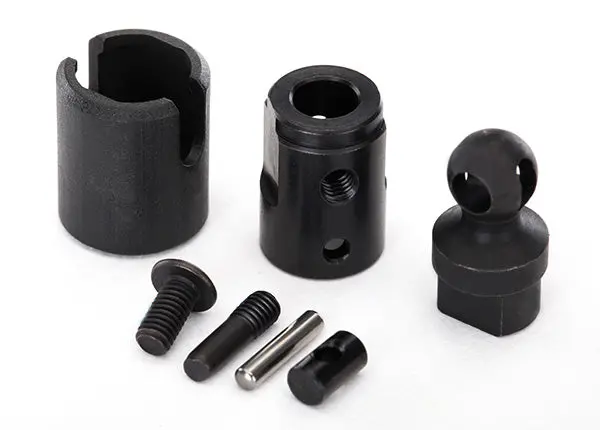 Traxxas Output Drive, Transmission Or Differential (Pin Retainer (1)/ Drive Cup (1)/ Drive Ball (1)/ Drive Pin (1)/ 3X11 Screw Pin (1)/ Cross Pin (Black) (1) 3X6 Bcs With Threadlock (1)) 1