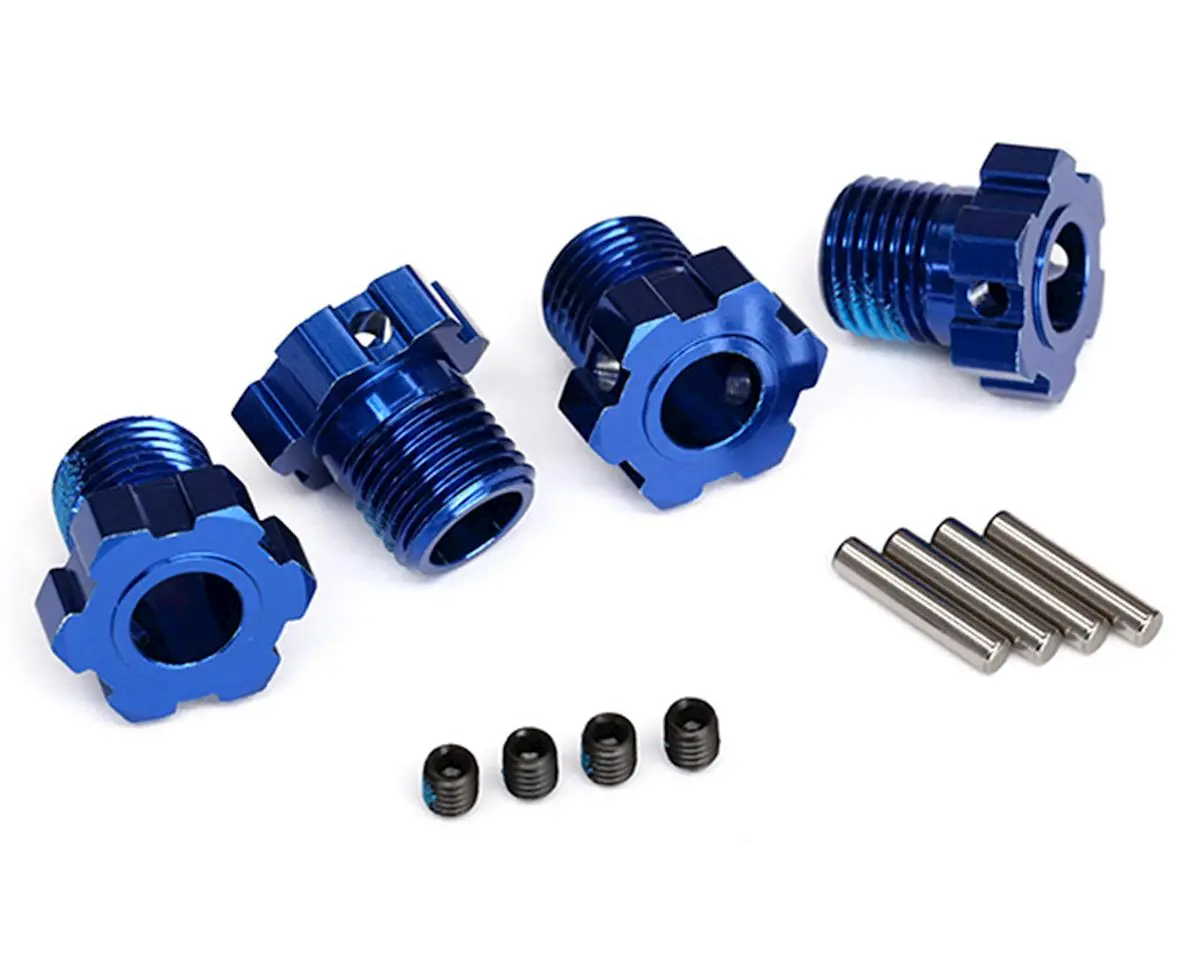 Traxxas 17Mm Splined Wheel Hub Hex (Blue) (4) 1