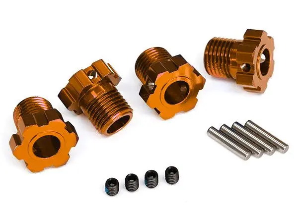 Traxxas 17Mm Splined Wheel Hub Hex (Orange) (4) 1