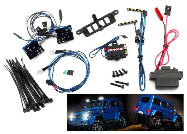 Traxxas Mercedes Led Light Set, Complete With Power Supply (Contains Headlights, Tail Lights, Roof Lights, & Distribution Block) (Fits Tra8811 Or Tra8825 Body) 1
