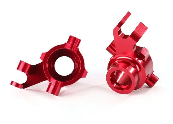 Traxxas Maxx Aluminum Steering Blocks (Red) 1