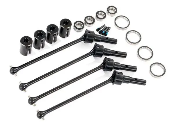 Traxxas Driveshafts, Steel Constant-Velocity (Assembled), Front Or Rear (4) (For Widemaxx) (8654, 8654R, Or 8654G Required For A Complete Set) 1