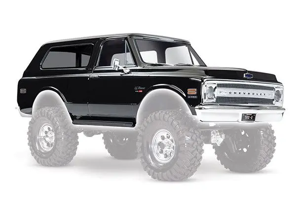Traxxas Body, Chevrolet Blazer (1969), Complete (Black) (Includes Grill, Side Mirrors, Door Handles, Windshield Wipers, Front & Rear Bumpers, Decals) 1
