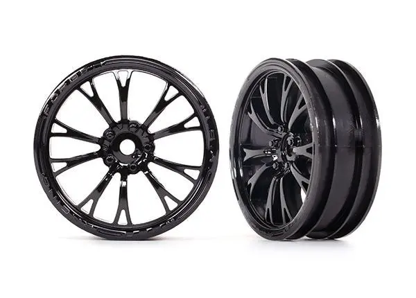 Traxxas Wheels, Weld Gloss Black (Front) (2) 1