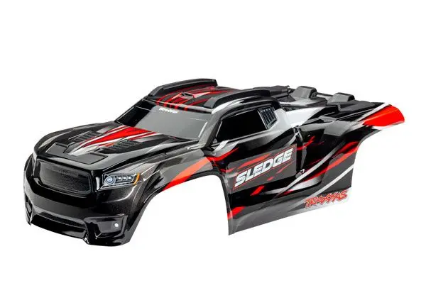 Traxxas Body, Sledge, Red/ Window, Grille, Lights Decal Sheet 1
