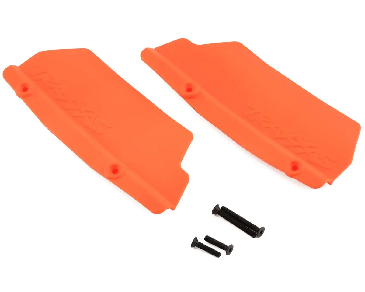 Traxxas Sledge Rear Mud Guards (Orange) 1