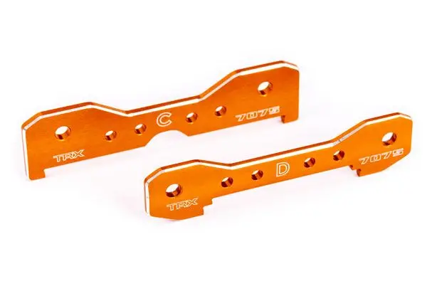 Traxxas Tie Bars, Rear, 7075-T6 Aluminum (Orange-Anodized) 1