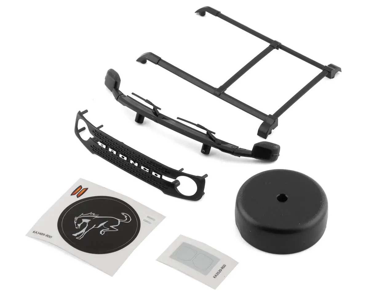 Traxxas Roof Rack/ Spare Tire Cover/ Cowl/ Grille 1