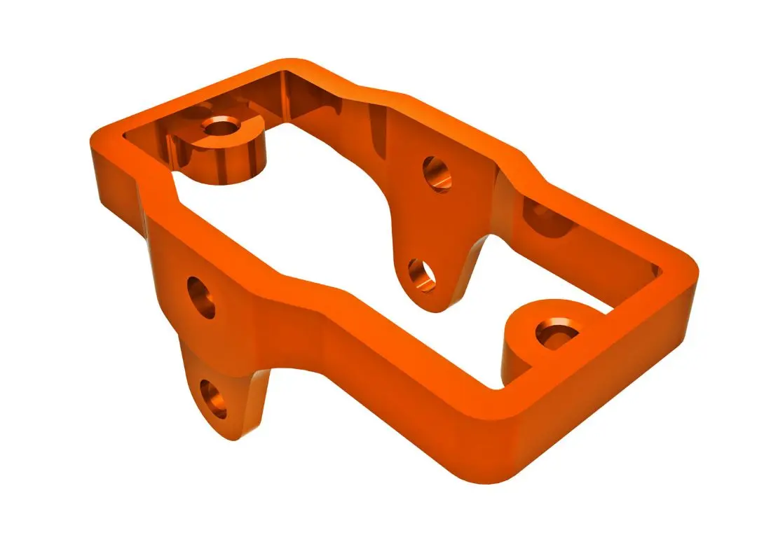 Traxxas Servo Mount, 6061-T6 Aluminum (Orange-Anodized) 1