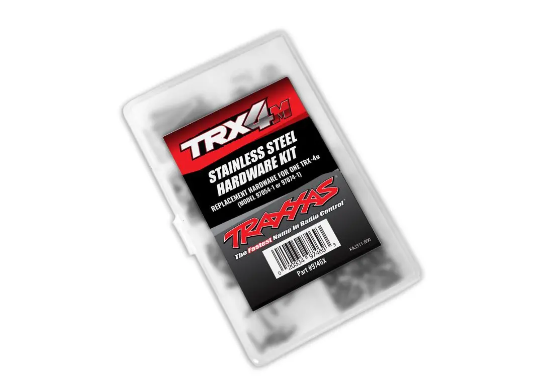 Traxxas Hardware Kit, Stainless Steel, Complete (Contains All Stainless Steel Hardware Used On 1/18-Scale Ford Bronco Or Land Rover Defender) (Includes Body Hardware And Clear Plastic Storage Container) 1