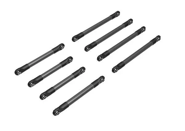 Traxxas Suspension Link Set, 6061-T6 Aluminum (Dark Titanium-Anodized) (Includes 5X53mm Front Lower Links (2), 5X46mm Front Upper Links (2), 5X68mm Rear Lower Or Upper Links (4)) 1