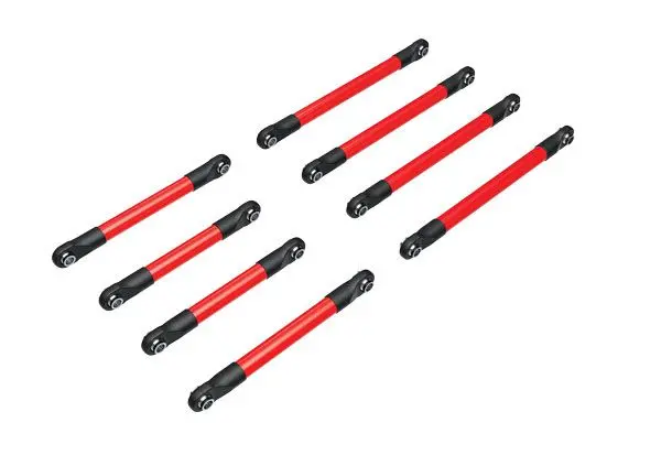Traxxas Suspension Link Set, 6061-T6 Aluminum (Red-Anodized) (Includes 5X53mm Front Lower Links (2), 5X46mm Front Upper Links (2), 5X68mm Rear Lower Or Upper Links (4)) 1