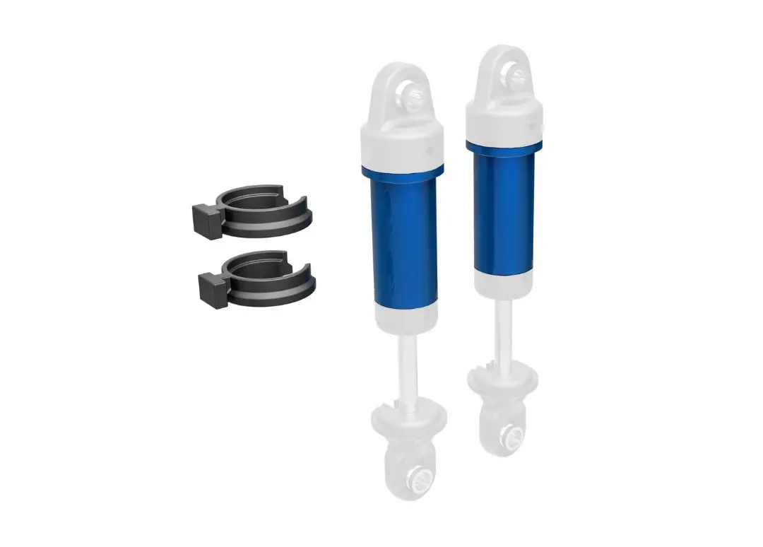 Traxxas Body, Gtm Shock, 6061-T6 Aluminum (Blue-Anodized) (Includes Spring Pre-Load Spacers) (2) 1