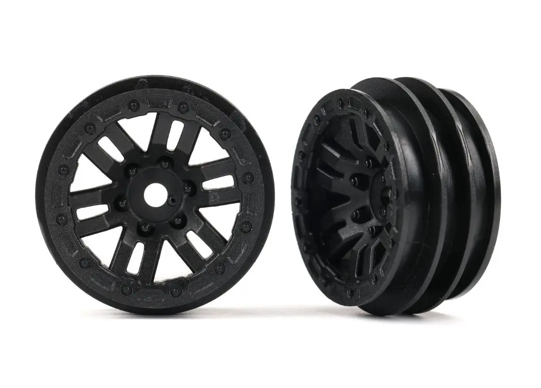 Traxxas Wheels, 1.0" (Black) (2) 1
