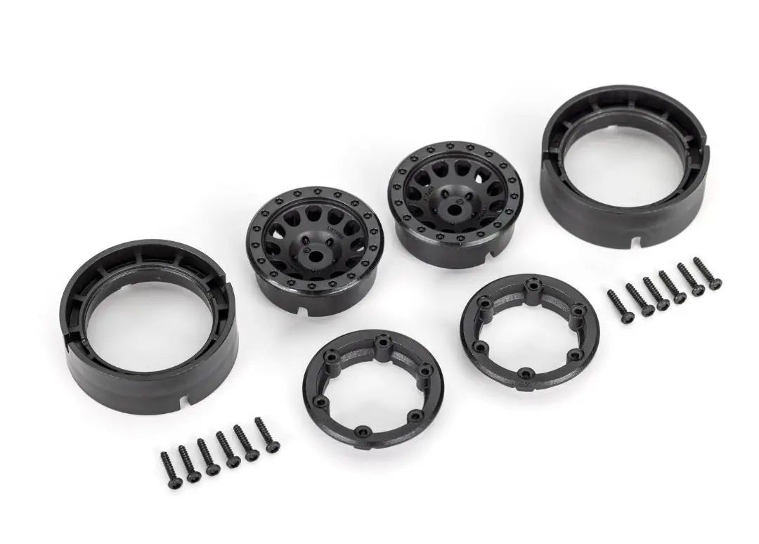 Traxxas Wheels, Method 105 1.0", (Black, Beadlock) (2) 1