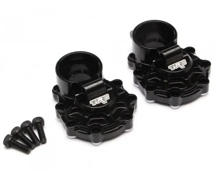 Team Raffee Aluminum Rear Portal Inner Housing (2) Black 1