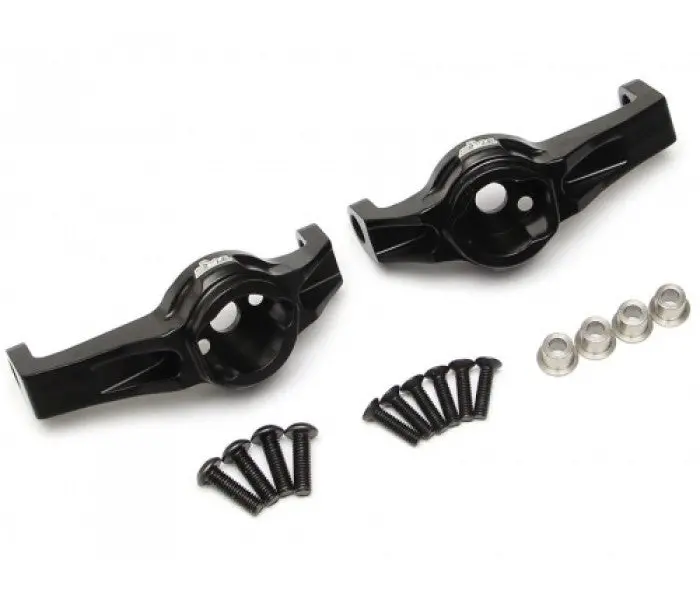 Team Raffee Aluminum Front C-Hubs Left & Right Black 1