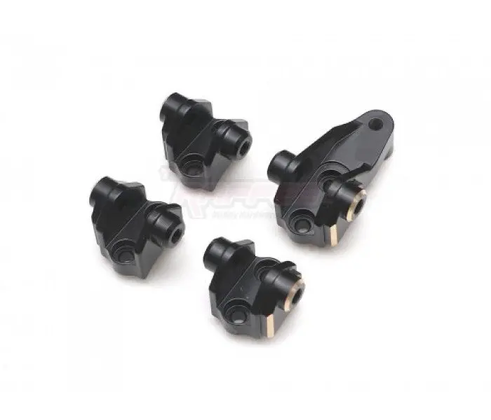 Team Raffee Heavy Duty Brass Front & Rear Links Mount Set Black 1