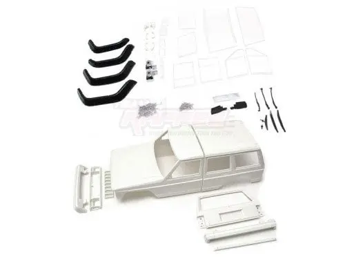 Team Raffee Co. Cherokee Xj Hard Plastic Body Kit Set 313Mm W/ Rubber Fenders For Axial Scx10 1