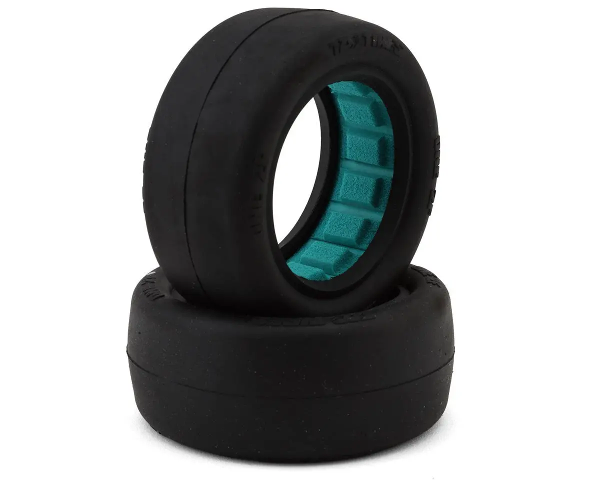 Tzo Tires One 2.2" 2Wd Front 1/10 Slick Buggy Tire (2) (Gray) W/Foam Inserts 1