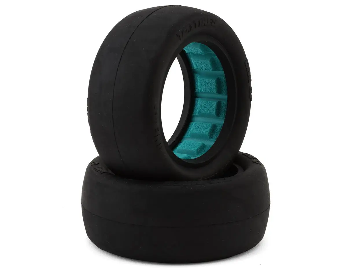 Tzo Tires One 2.2" 4Wd Front 1/10 Slick Buggy Tire (2) (Gray) W/Foam Inserts 1