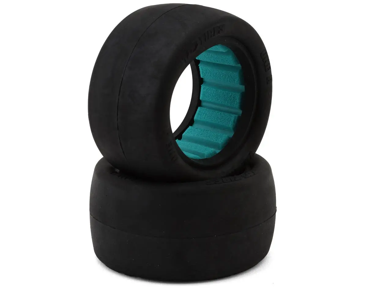 Tzo Tires One 2.2" Rear 1/10 Slick Buggy Tire (2) (Gray) W/Foam Inserts 1