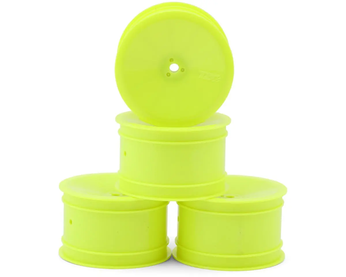 Tzo Tires 2.2" 1/10 Buggy Rear Wheels (Yellow) (4) 1