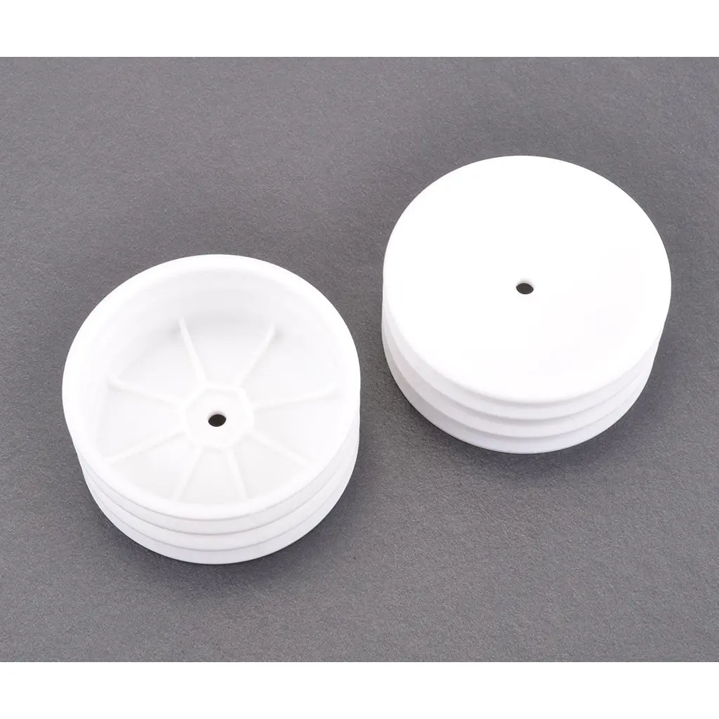 Schumacher Wheel; Hex Front - White - 2Wd - Pr 1