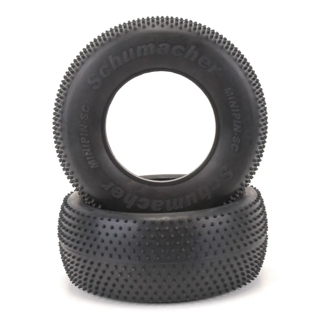 Schumacher Short Course Tire - Mini Pin - Silver (Pr) 1