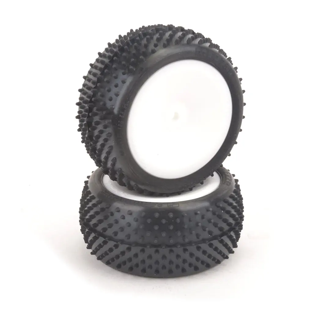 Schumacher Mezzo Tire Rear - Yellow - Pre-Glued - Pr 1