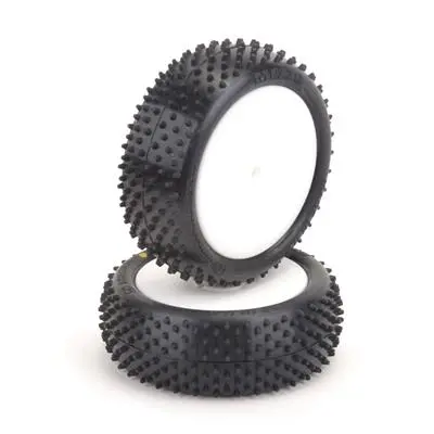 Schumacher Mezzo Tyre Front 4Wd - Yellow - Pre-Glued - Pr 1