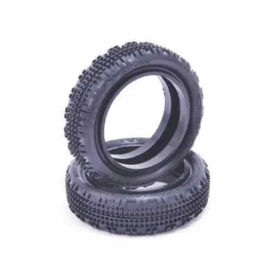 Schumacher Fusion Slim - 1/10 2Wd Tires - Front - Yellow - Pr 1