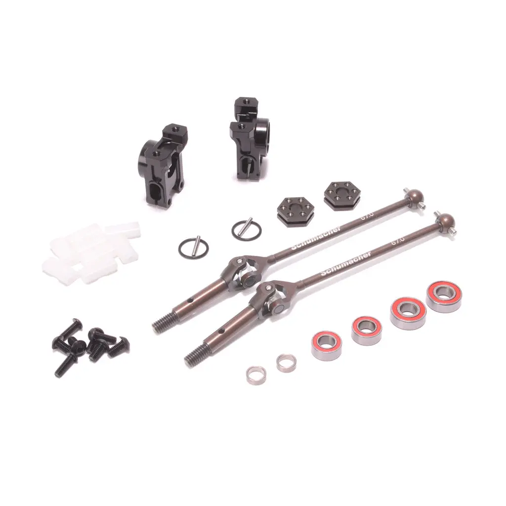 Schumacher Optional Alloy Rear Hub / Uj Assembly (-2Mm) - L1r 1