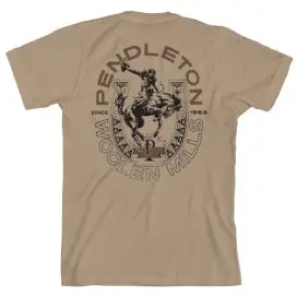 Pendleton Rodeo Horseshoe Graphic Tee In Tan/Black 1