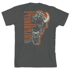 Pendleton Bison Head Graphic Tee In Asphalt/ Rust 1