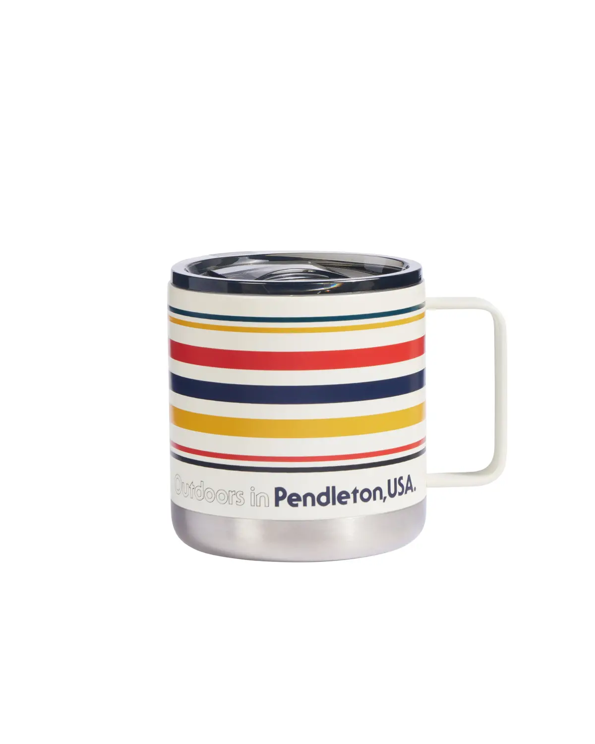 Pendleton 15 Oz. Camp Mug In White National Park Stripe 1