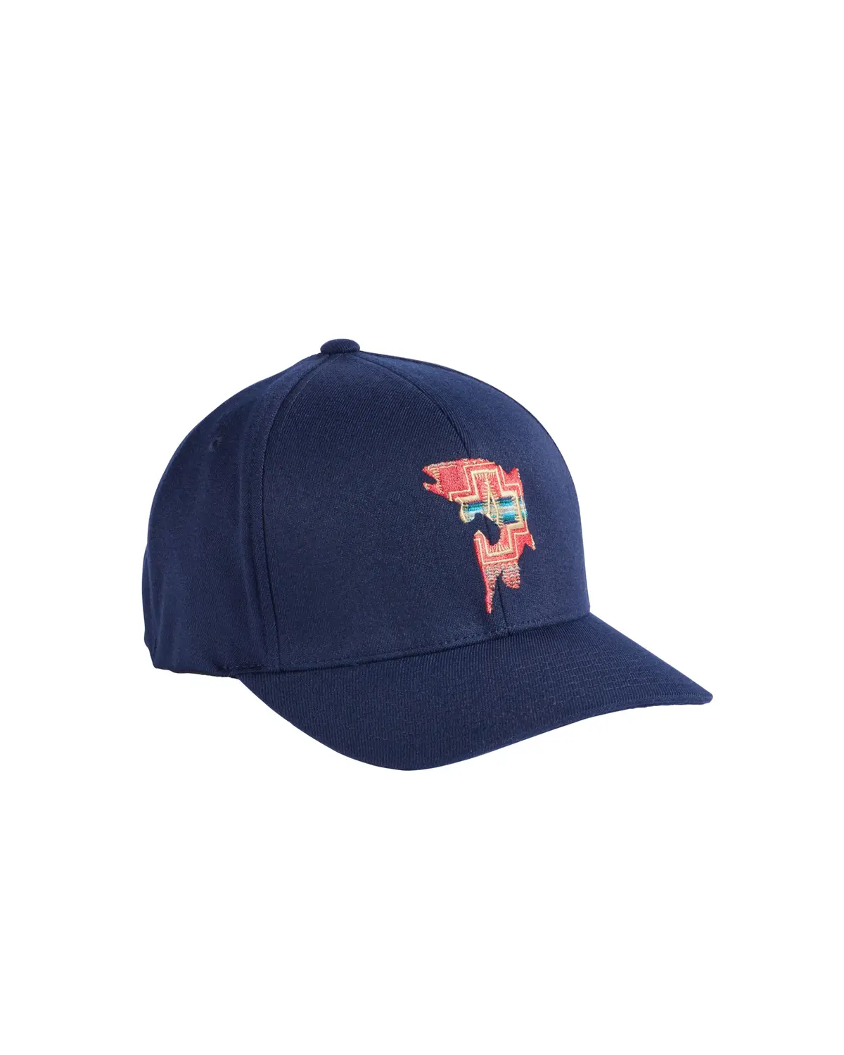 Pendleton Embroidered Hat In Navy With A Salmon 1