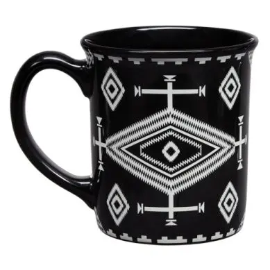 Pendleton 18 Oz. Los Ojos Black Ceramic Mug 1