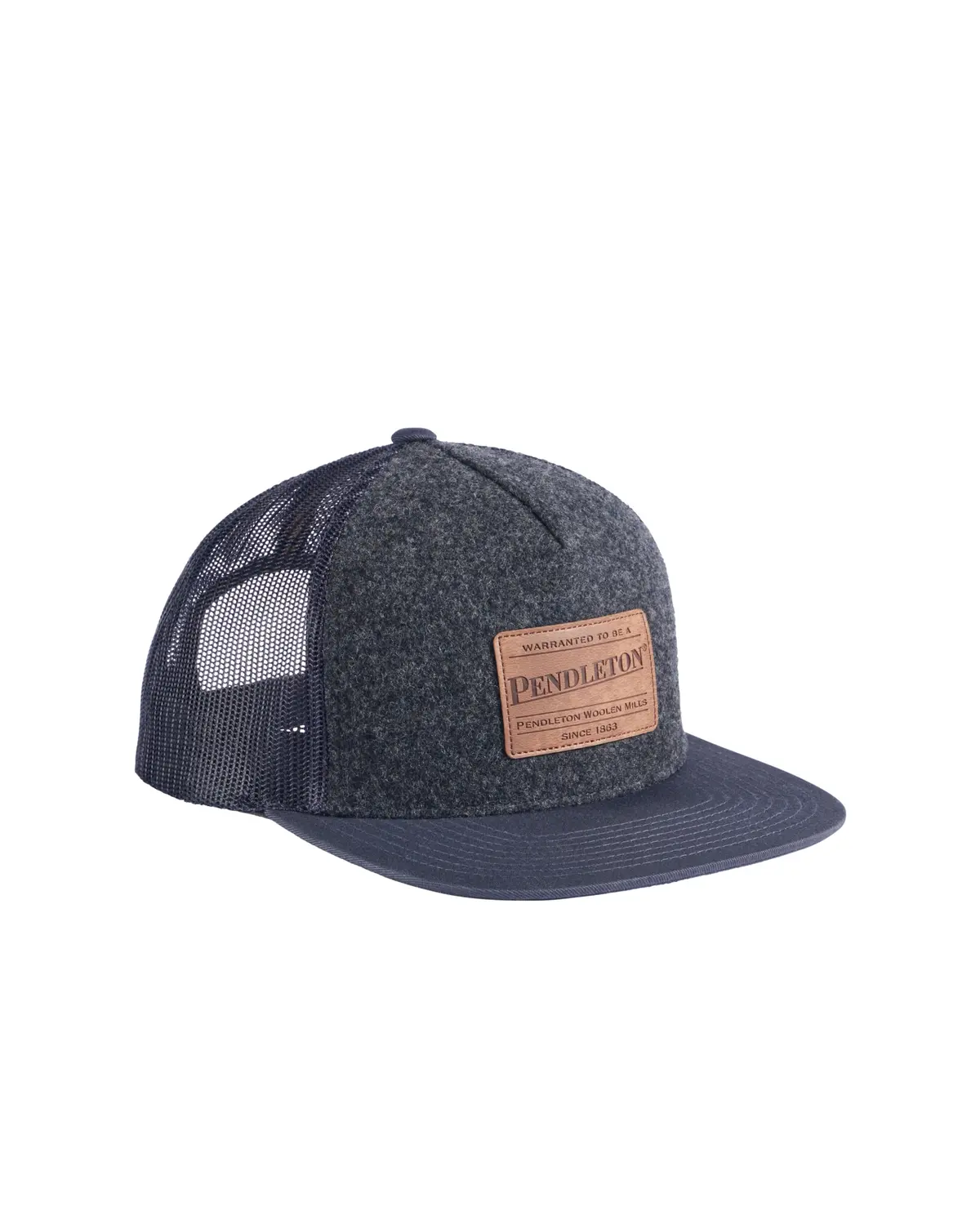 Pendleton Wool Trucker Hat In Charcoal 1