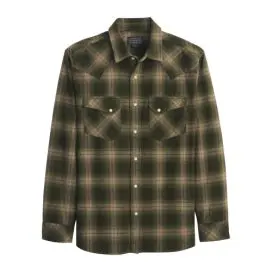 Pendleton Men's Wyatt Shirt In Olive Multi Plaid 1