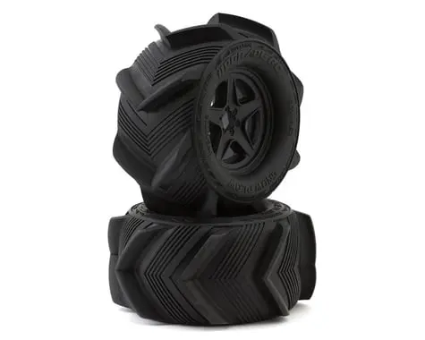 Upgrade Rc Snow Plow 2.8" Pre-Mounted Sand/Snow Tires W/5-Star Wheels (2) (17Mm/14Mm/12Mm Hex) 1