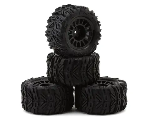 Upgrade Rc Dirt Claw Pre-Mounted Belted Tires For Arrma® Granite Grom™ (4) 1